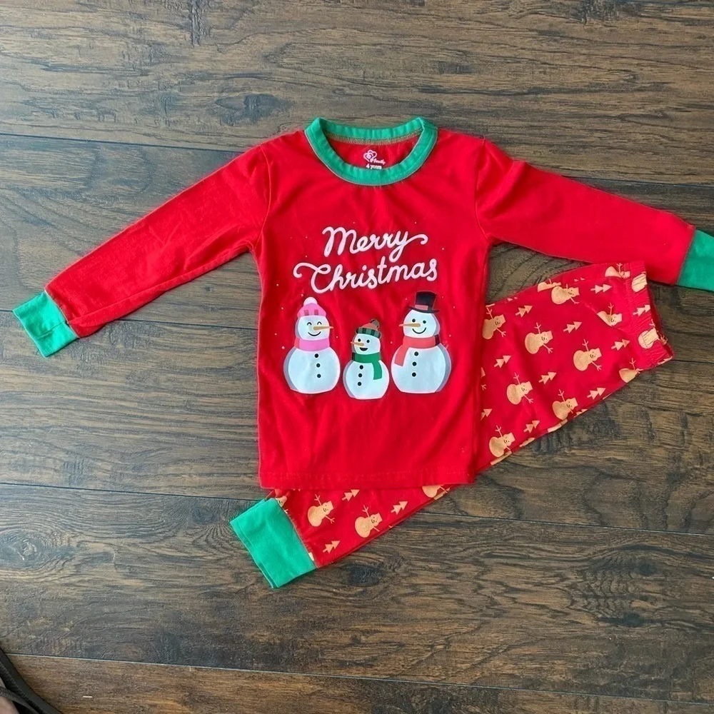 Christmas Pajamas, Kids Size 4 years